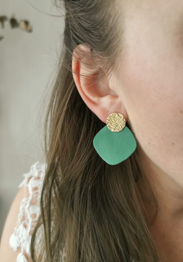 Boucles d'oreilles modulables rondes, colorés et éthiques - Lysi_13 Boucles d'oreilles modulables, colorés et éthiques - Lysi