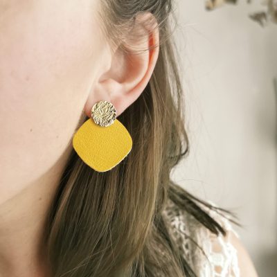 Boucles d'oreilles modulables rondes, colorés et éthiques - Lysi_18 Boucles d'oreilles modulables, colorés et éthiques - Lysi