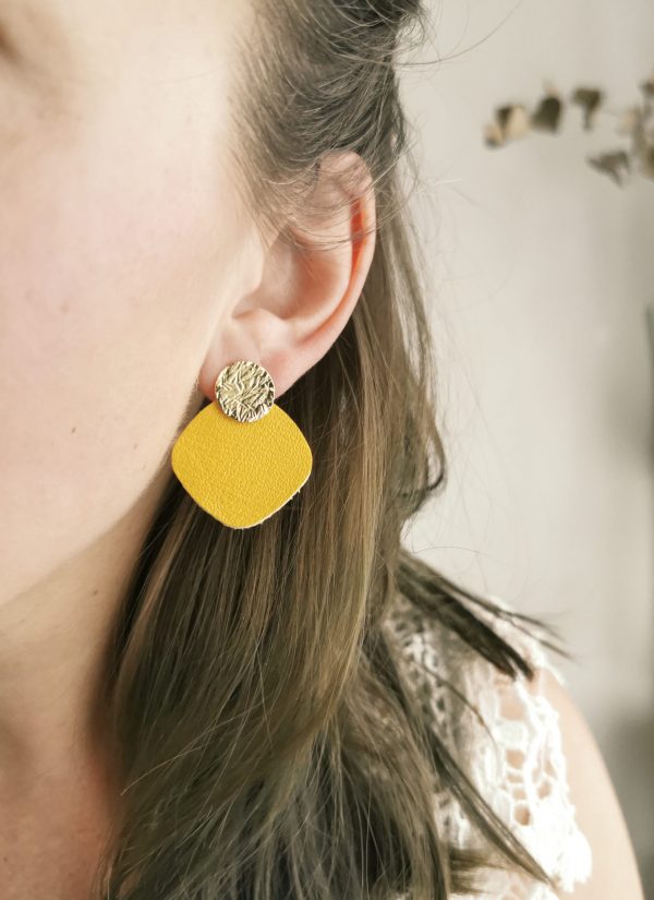 Boucles d'oreilles modulables rondes, colorés et éthiques - Lysi_18 Boucles d'oreilles modulables, colorés et éthiques - Lysi