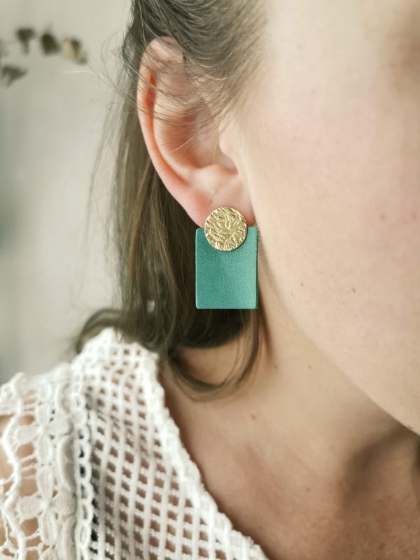 Boucles d'oreilles modulables rondes colorés et éthiques_Lysa_11 Boucles d'oreilles modulables rondes et colorés - Lysa