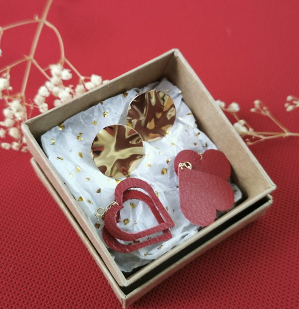 Coffret_cadeau_bijoux_modulables_colorés_coeur_gros_rond Coffret cadeau bijoux modulables et colorés - Une base et 2 éléments - Édition limitée